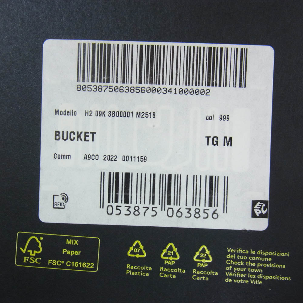 MONCLER モンクレール HYKE ハイク H209K3B00001 BUCKET GORE-TEX ゴアテックス バケットハット 帽子 ブラック系 M【極上美品】【中古】