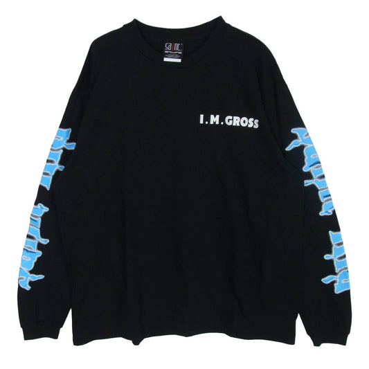 SAINT MICHAEL セントマイケル 23SS SM-A23-0000-C35 The Kid Laroi L/S T-shirt ザ キッド ラロイ 長袖 カットソー Tシャツ ロンT ブラック系 L【中古】