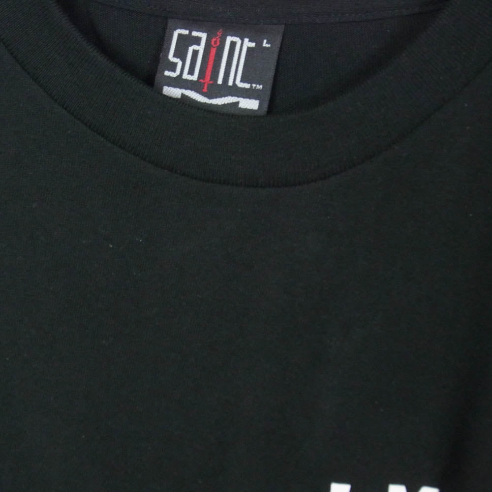 SAINT MICHAEL セントマイケル 23SS SM-A23-0000-C35 The Kid Laroi L/S T-shirt ザ キッド ラロイ 長袖 カットソー Tシャツ ロンT ブラック系 L【中古】