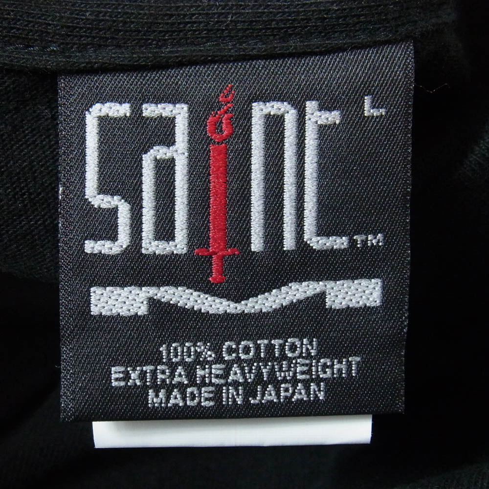 SAINT MICHAEL セントマイケル 23SS SM-A23-0000-C35 The Kid Laroi L/S T-shirt ザ キッド ラロイ 長袖 カットソー Tシャツ ロンT ブラック系 L【中古】