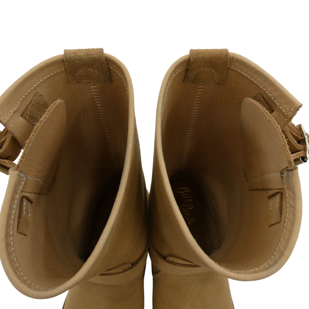 ビルトバック 329 スエード エンジニア ブーツ ベージュ系 8D【中古】