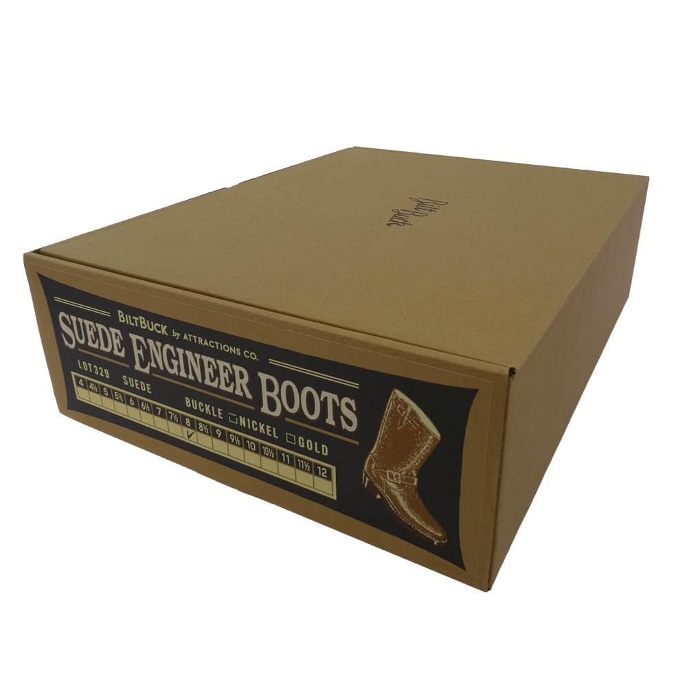 ビルトバック 329 スエード エンジニア ブーツ ベージュ系 8D【中古】