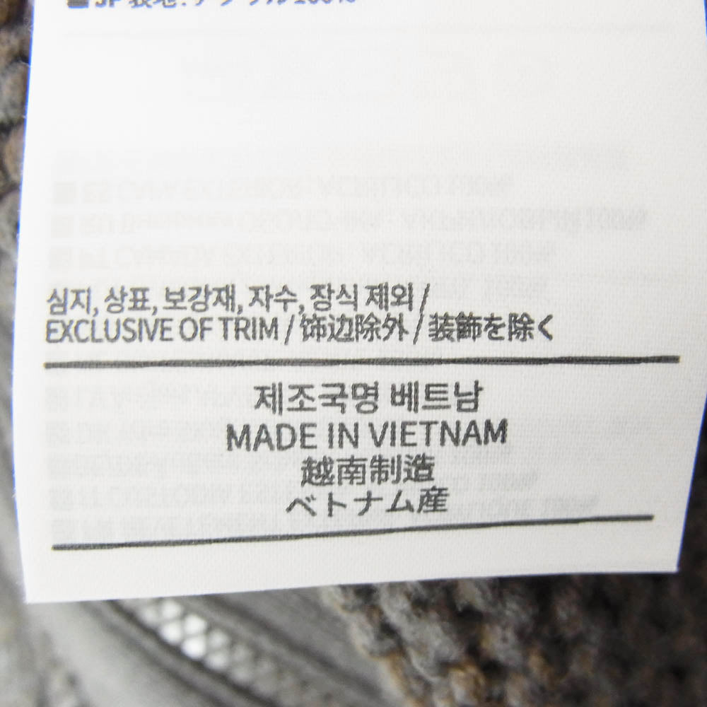 ディスイズネバーザット TN253KKNZK02 Crochet Knit Zip Up Hoodie ニット ジップアップ パーカー フーディー グレー系 M【中古】