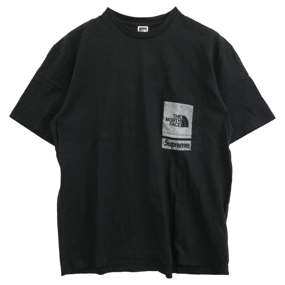 Supreme シュプリーム 23SS NT02309I PRINTED POCKET TEE プリント ポケット 半袖 Tシャツ ブラック系 M【中古】