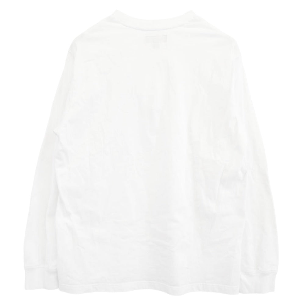 Supreme シュプリーム 24AW Small Box Logo L/S Tee スモールボックス ロゴ クルーネック 長袖 カットソー Tシャツ ホワイト系 M【中古】