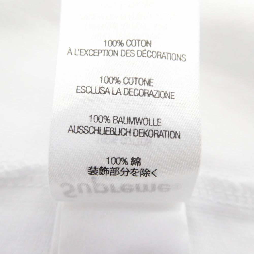 Supreme シュプリーム 24AW Small Box Logo L/S Tee スモールボックス ロゴ クルーネック 長袖 カットソー Tシャツ ホワイト系 M【中古】