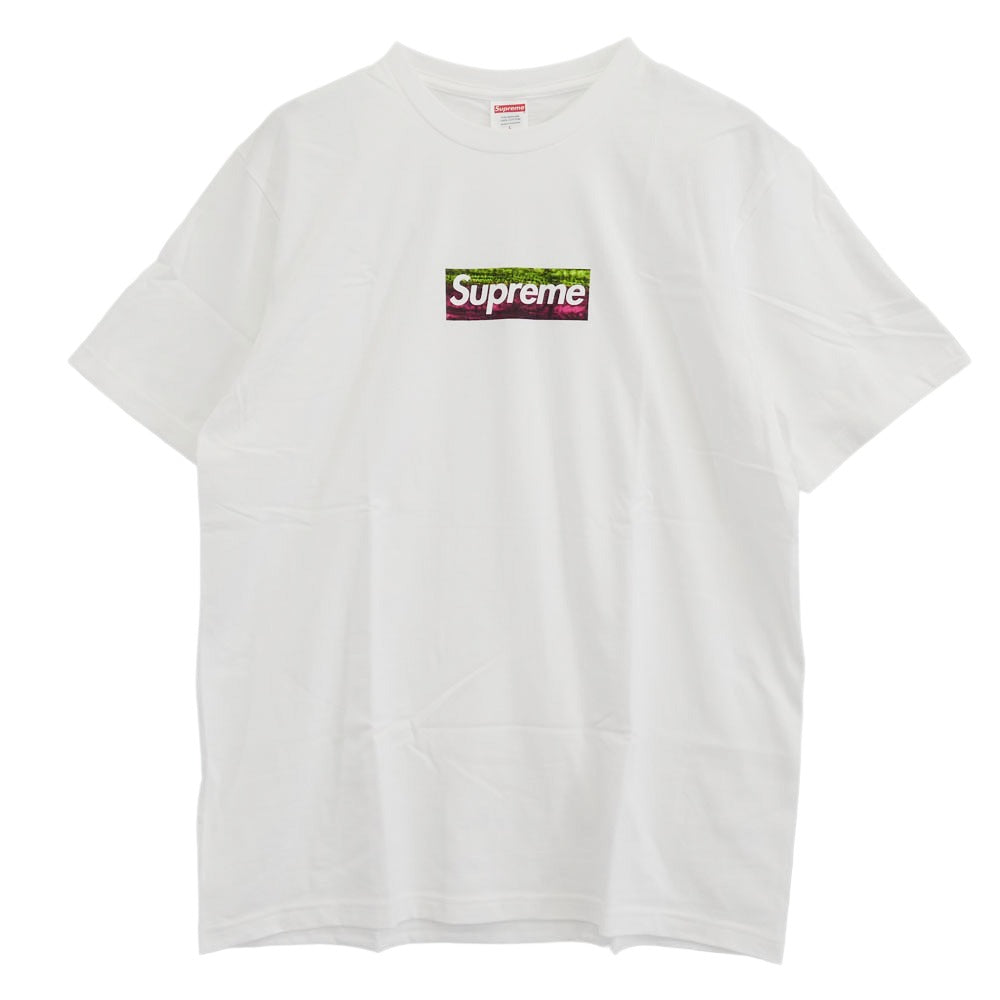 Supreme シュプリーム 25SS Los Angeles Fire Relief Box Logo Tee プリント Tシャツ ホワイト系 L【新古品】【未使用】【中古】