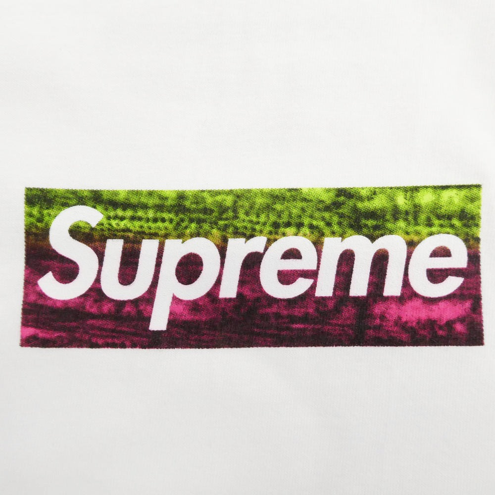 Supreme シュプリーム 25SS Los Angeles Fire Relief Box Logo Tee プリント Tシャツ ホワイト系 L【新古品】【未使用】【中古】