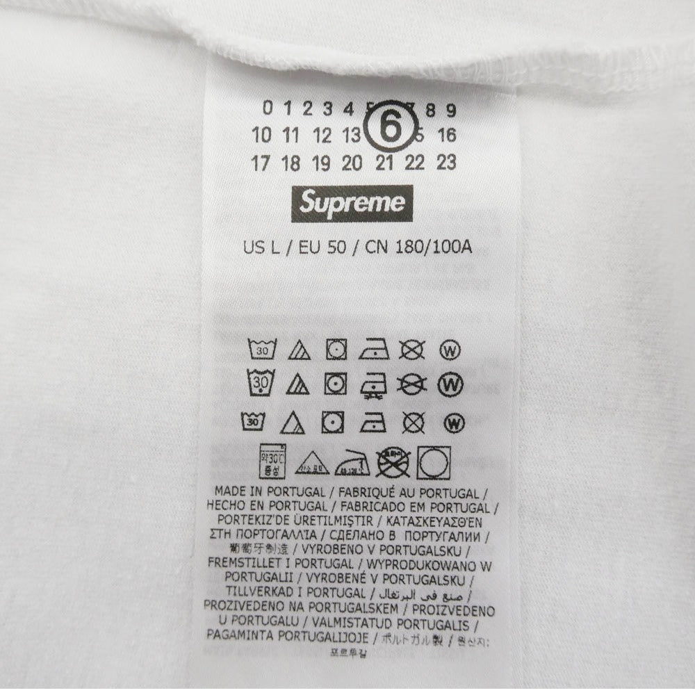 Supreme シュプリーム 24SS Box Logo Tee エムエムシックス ボックス ロゴ オフホワイト系 L【極上美品】【中古】