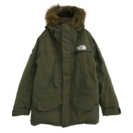THE NORTH FACE ノースフェイス ND91807 ANTARCTICA PARKA アンタークティカ パーカ ファーフード ダウン ジャケット カーキ系 XL【中古】