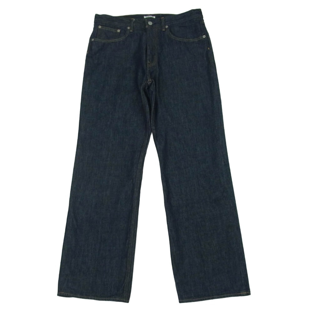 AURALEE オーラリー A00P01DM HARD TWIST DENIM 5P PANTS ハンドツイル デニム パンツ インディゴブルー系 32【中古】