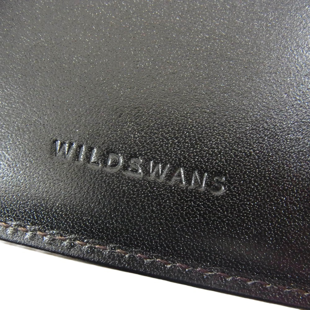 WILDSWANS ワイルドスワンズ wings/fgb/bk WINGS ウィングス フルグレインブライドルレザー 札入れ ウォレット 財布 ブラック系【極上美品】【中古】