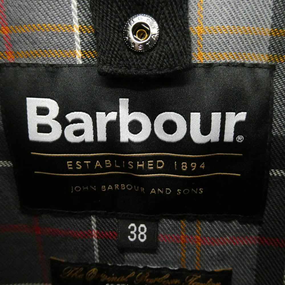 Barbour バブアー 252MSP0107 CLASSIC BEDALE SHOWERPROOF JACKET クラシック ビデイル シャワープルーフ ジャケット ブラック系 38【美品】【中古】
