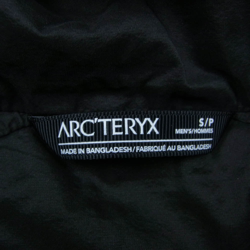 ARC'TERYX アークテリクス 24108-12421 ATOM LT HOODY アトム LT フーディー 中綿 ジャケット ブラック系 S【中古】