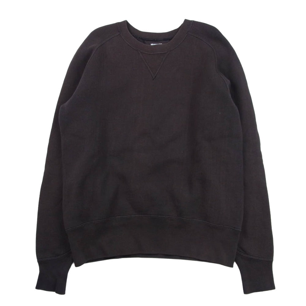Pherrow's フェローズ フリーダムスリーブ 吊り編み クルー スエット ブラウン系 40【中古】