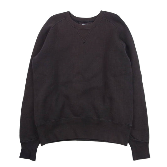 Pherrow's フェローズ フリーダムスリーブ 吊り編み クルー スエット ブラウン系 40【中古】