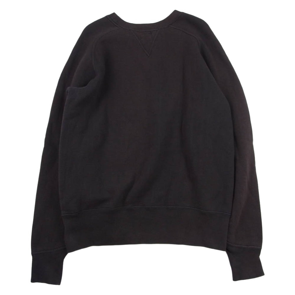 Pherrow's フェローズ フリーダムスリーブ 吊り編み クルー スエット ブラウン系 40【中古】