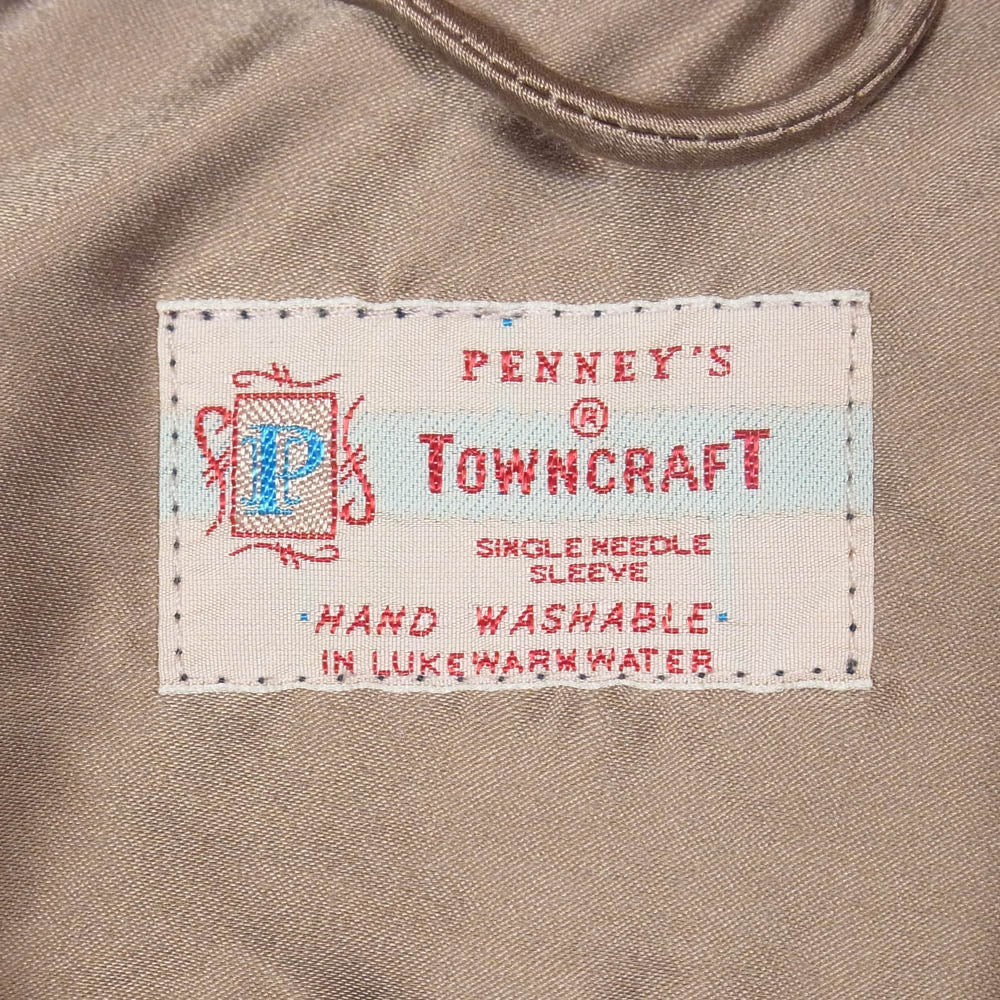 TOWNCRAFT タウンクラフト 復刻 オンブレチェック シャツ ブラック系 オレンジ系 40-42【中古】