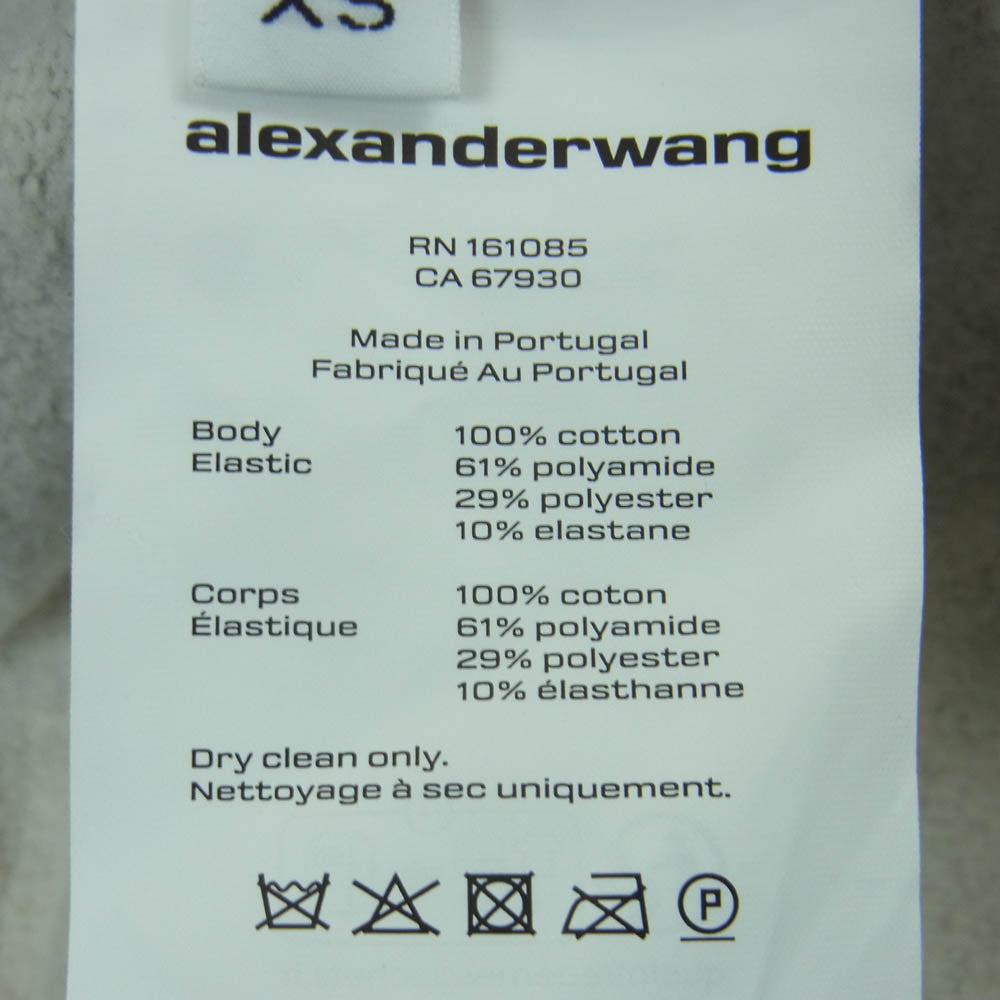 Alexander Wang アレキサンダーワン 4CC2254427 スウェット ショーツ ハーフ ショート パンツ グレー系 XS【中古】