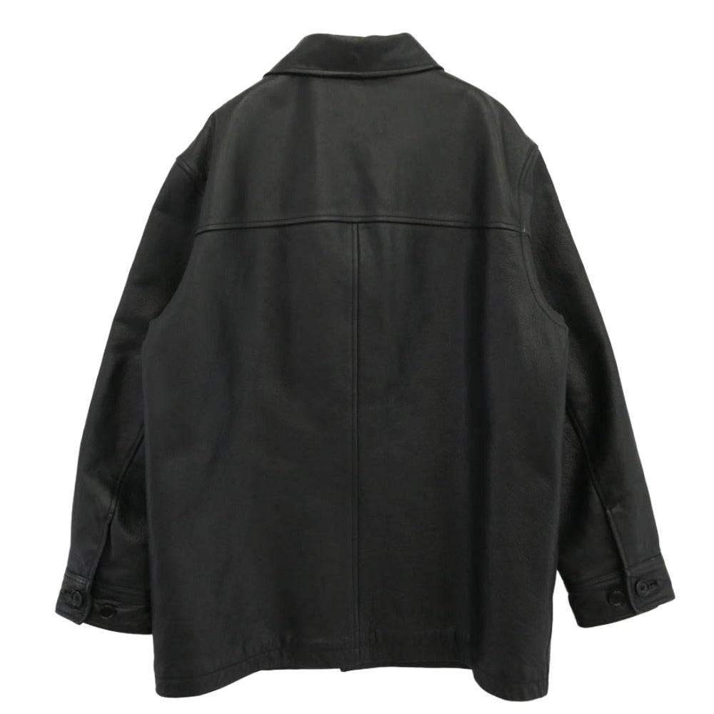 GAP ギャップ 112981-00-1 OLD オールド レザー カーコート ブラック系 L【中古】