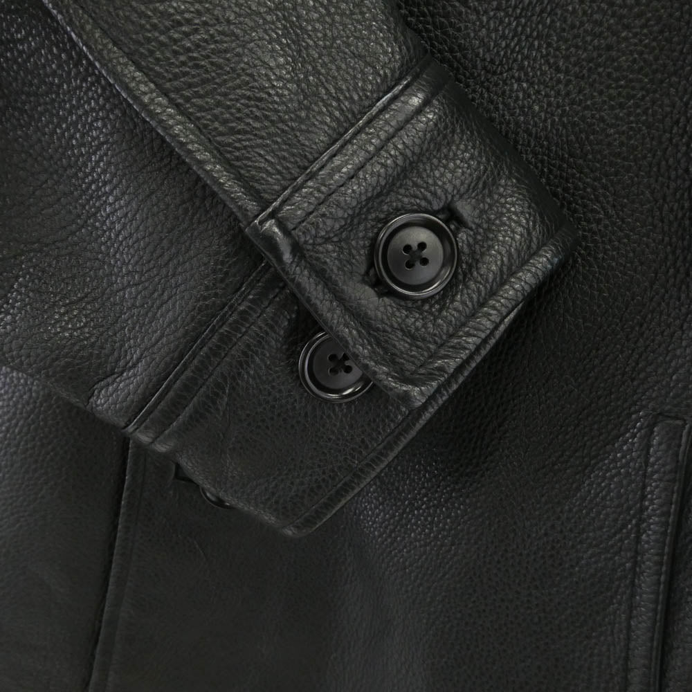 GAP ギャップ 112981-00-1 OLD オールド レザー カーコート ブラック系 L【中古】