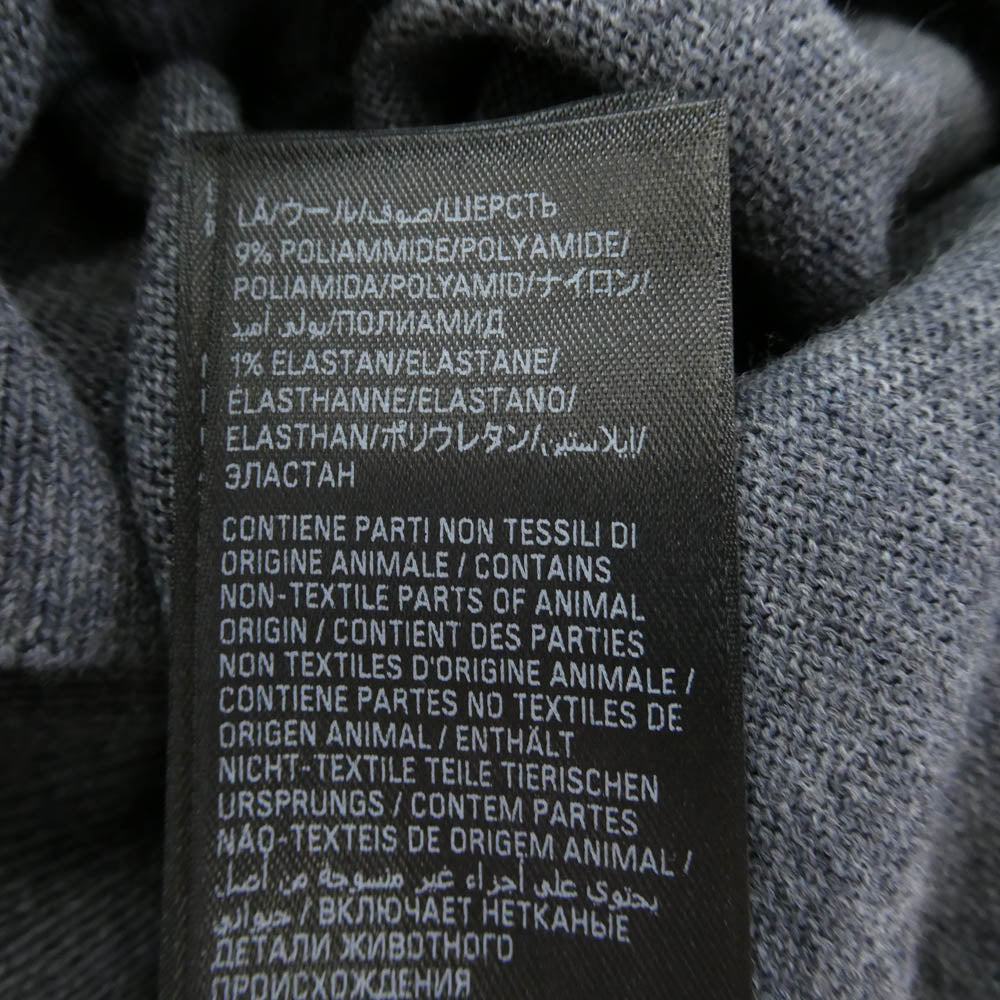 BALENCIAGA バレンシアガ 849966 T1756 2025 GARDEROBE ジャージー ウール ニット ポロシャツ グレー系 S【中古】