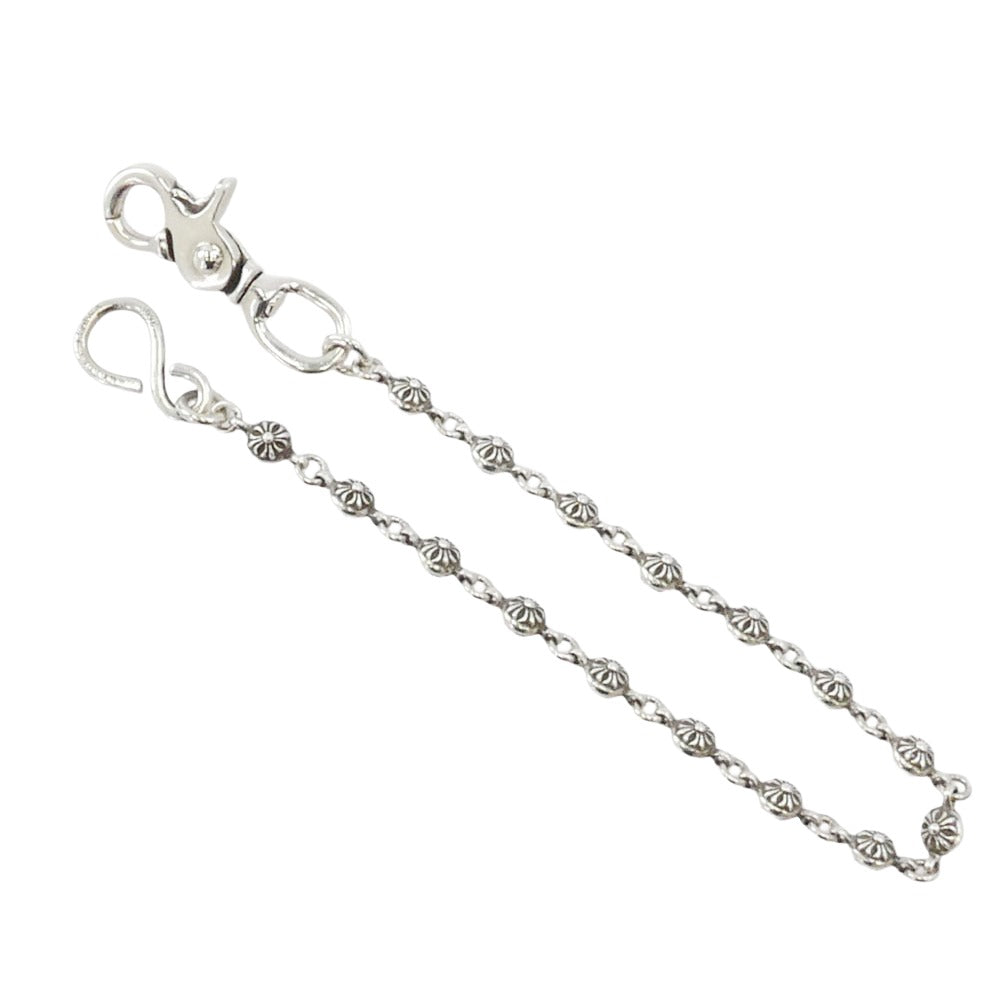 CHROME HEARTS クロムハーツ（原本無） 1BALL SHORT-S 1クリップ ショート #1 クロスボール ウォレットチェーン シルバー系【中古】