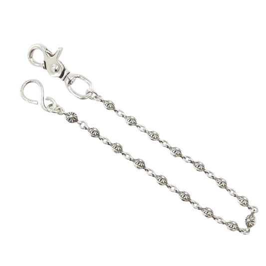 CHROME HEARTS クロムハーツ（原本無） 1BALL SHORT-S 1クリップ ショート #1 クロスボール ウォレットチェーン シルバー系【中古】