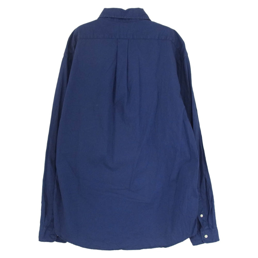 POLO RALPH LAUREN ポロ・ラルフローレン CLASSIC FIT クラシックフィット BD 長袖 シャツ ネイビー系 L【中古】