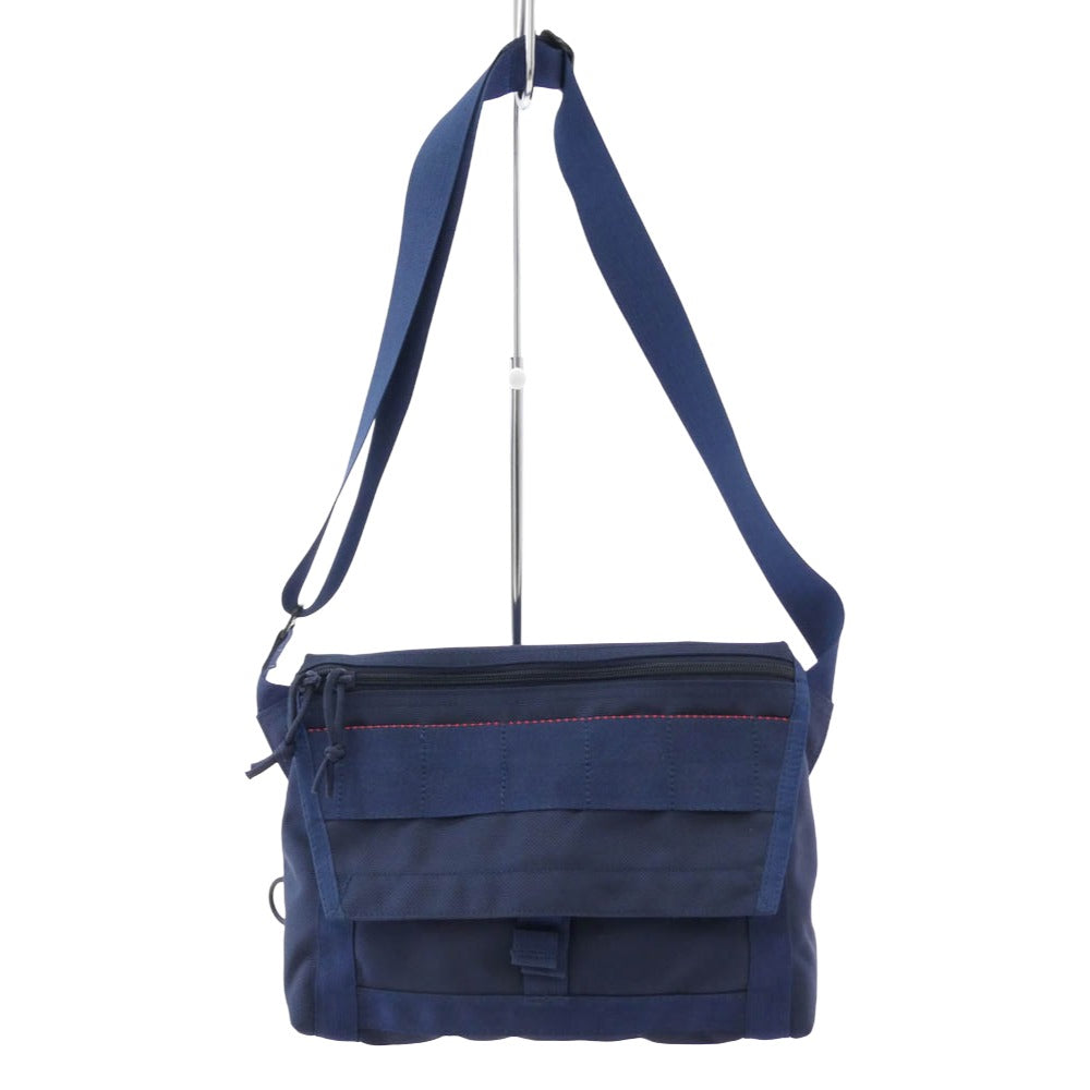 BRIEFING ブリーフィング USA製 BEAMS PLUS FLEET MESSENGER メッセンジャーバッグ ショルダーバッグ ネイビー系【中古】