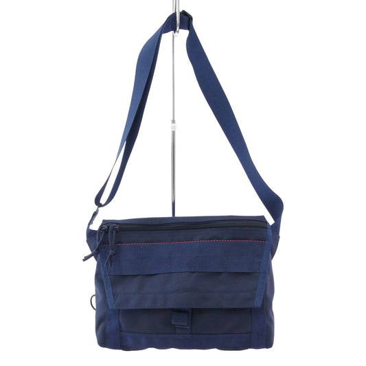 BRIEFING ブリーフィング USA製 BEAMS PLUS FLEET MESSENGER メッセンジャーバッグ ショルダーバッグ ネイビー系【中古】