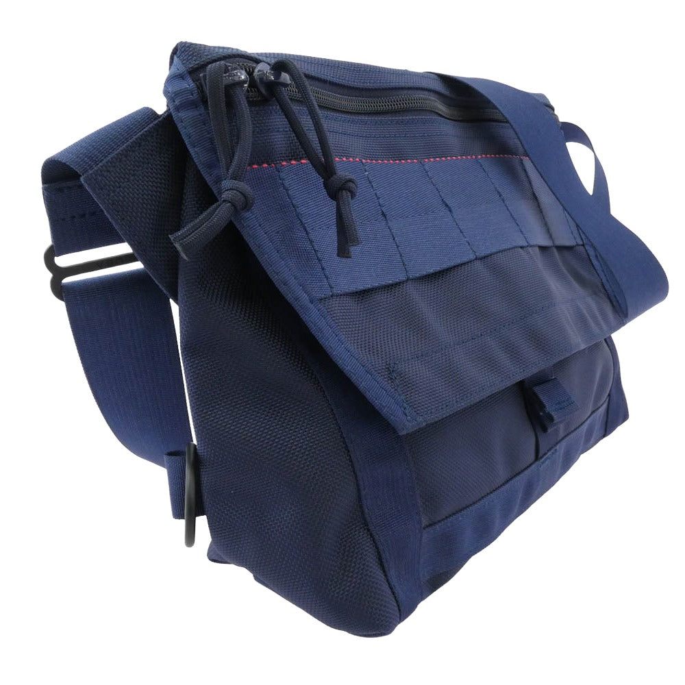 BRIEFING ブリーフィング USA製 BEAMS PLUS FLEET MESSENGER メッセンジャーバッグ ショルダーバッグ ネイビー系【中古】