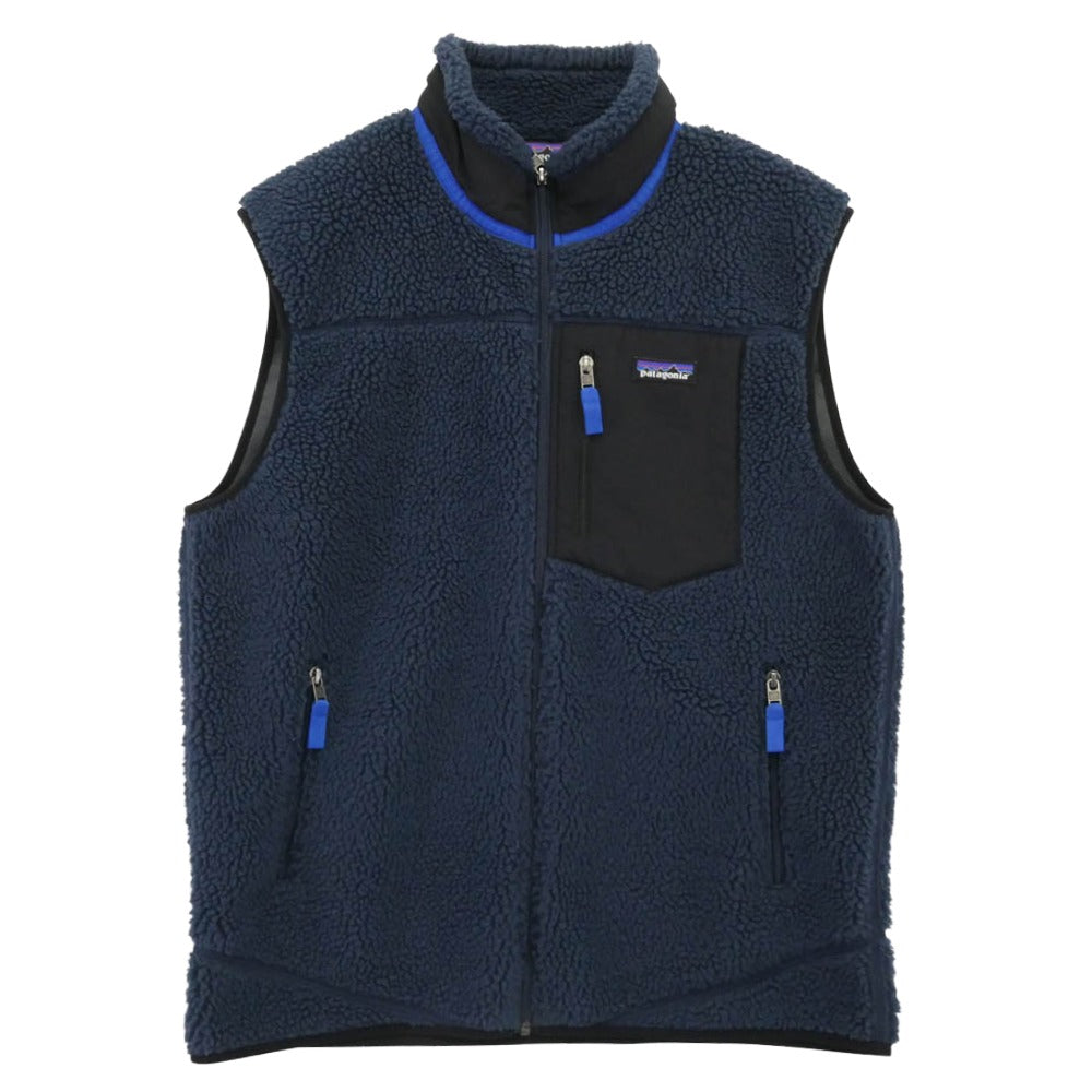 patagonia パタゴニア 19AW 23048 19年製 Classic Retro-X Vest クラッシック レトロX フリース ベスト ネイビー系 L【中古】