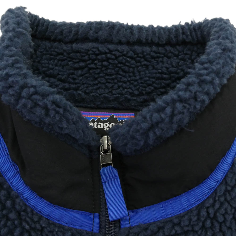 patagonia パタゴニア 19AW 23048 19年製 Classic Retro-X Vest クラッシック レトロX フリース ベスト ネイビー系 L【中古】