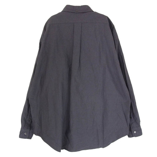 GRAPHPAPER グラフペーパー 22AW GM223-50020B Oxford LS B.D Box Shirt オックスフォード オーバーサイズ ボタンダウン シャツ グレー系 1【中古】