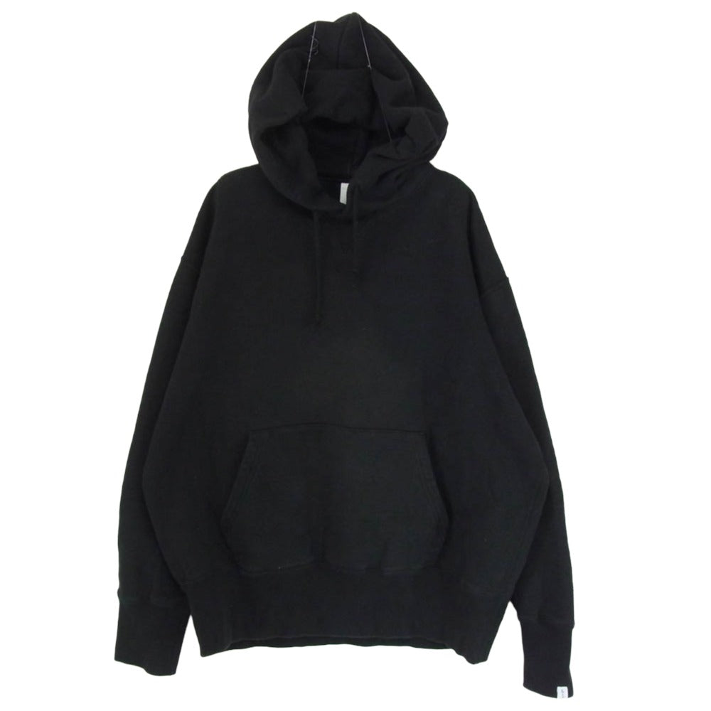 LOOPWHEELER ループウィラー Super Heavy Weight Sweat Pullover Hoodie プルオーバー スウェット パーカー ブラック系 L【中古】