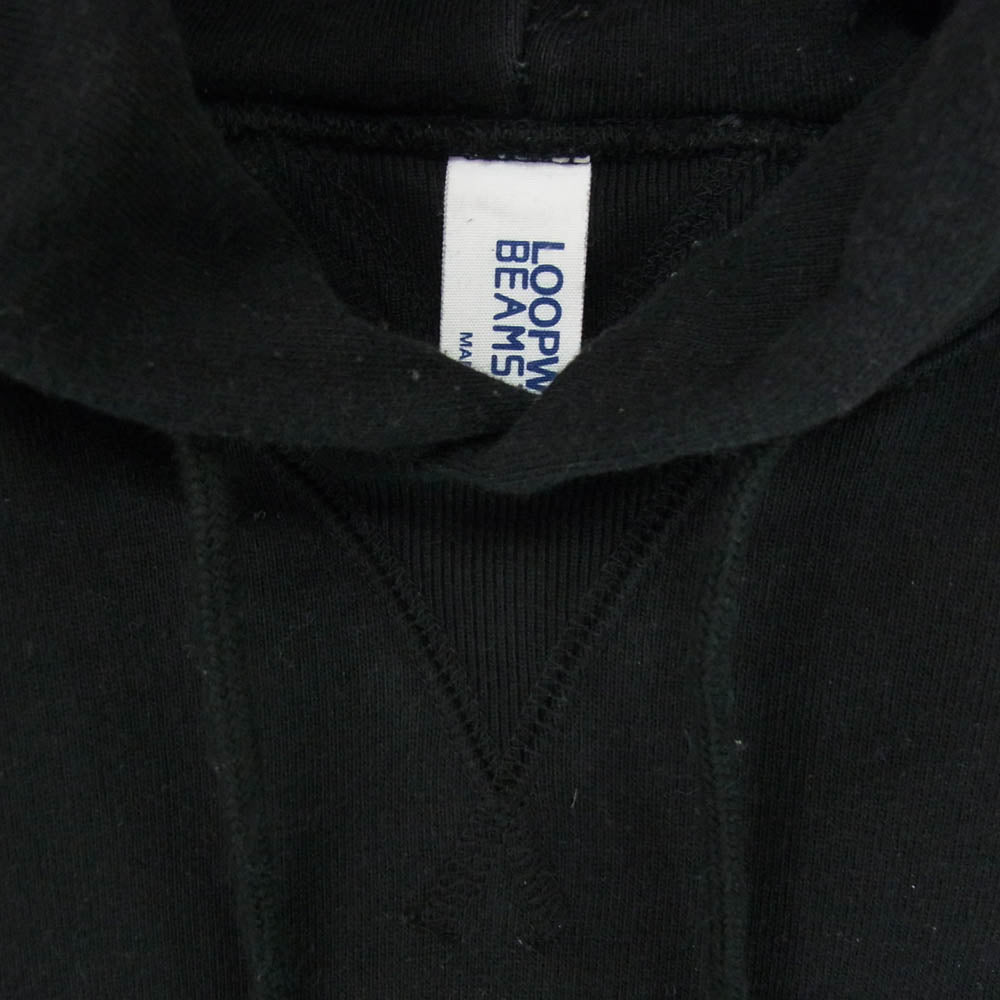 LOOPWHEELER ループウィラー Super Heavy Weight Sweat Pullover Hoodie プルオーバー スウェット パーカー ブラック系 L【中古】