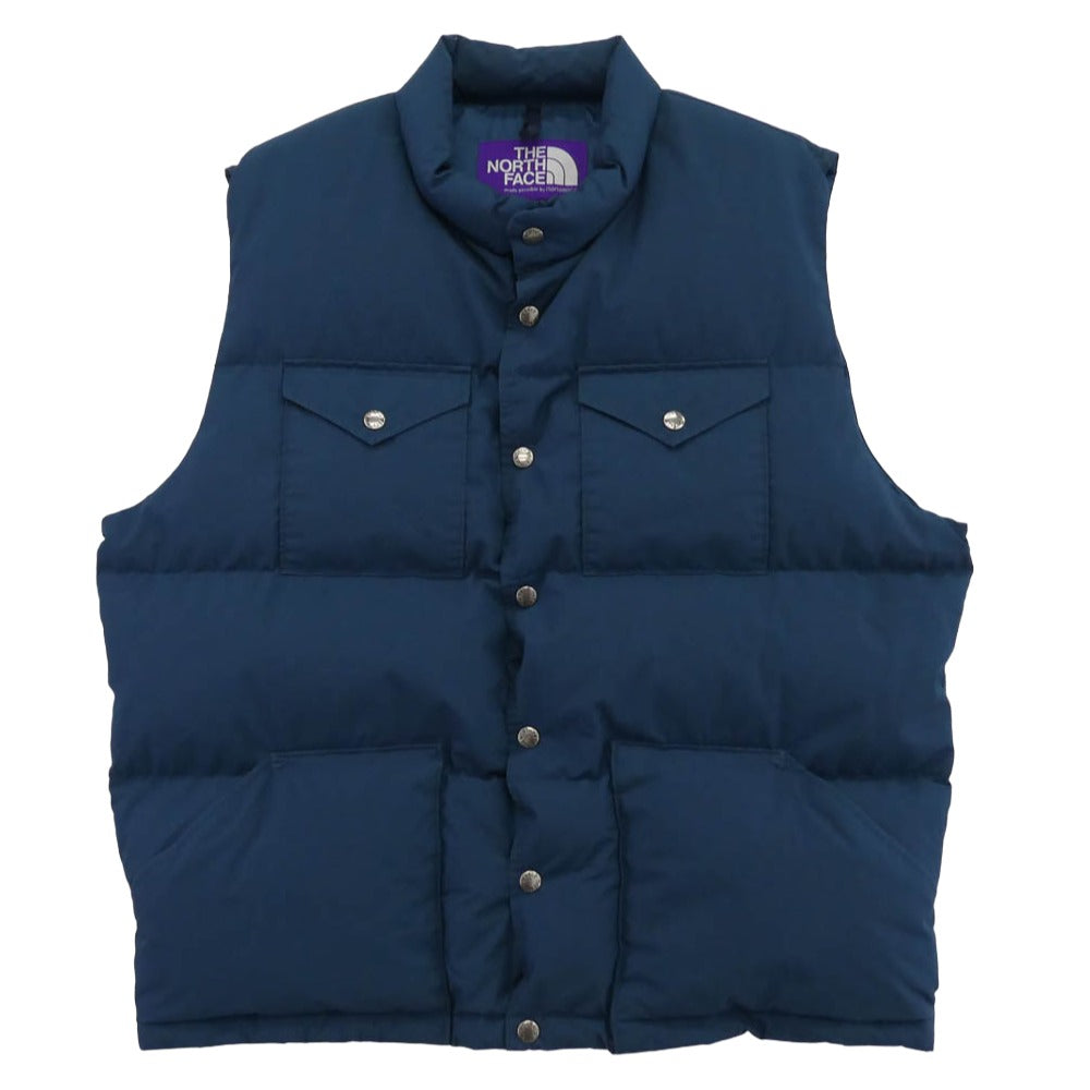 THE NORTH FACE ノースフェイス ND2362N PURPLE LABEL パープルレーベル 65/35 Sierra Vest シエラ ダウン ベスト ブルー系 L【中古】