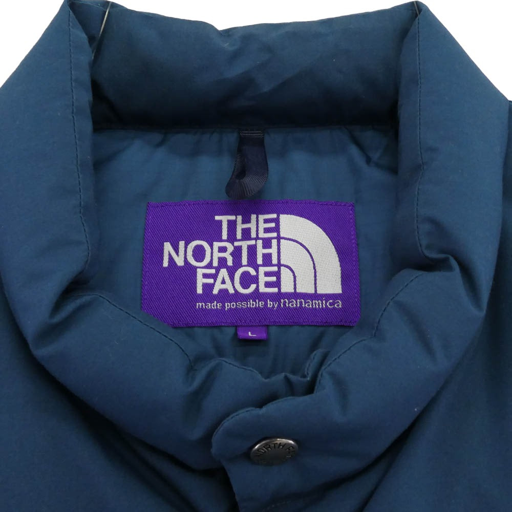 THE NORTH FACE ノースフェイス ND2362N PURPLE LABEL パープルレーベル 65/35 Sierra Vest シエラ ダウン ベスト ブルー系 L【中古】