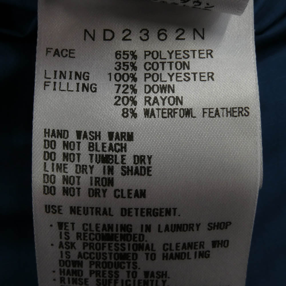 THE NORTH FACE ノースフェイス ND2362N PURPLE LABEL パープルレーベル 65/35 Sierra Vest シエラ ダウン ベスト ブルー系 L【中古】