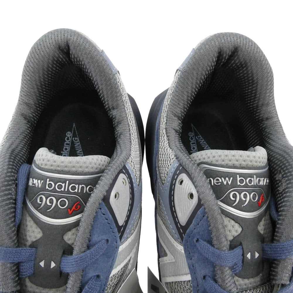 NEW BALANCE ニューバランス U990LT6 USA製 990V6 Vintage Indigo Eclipse Slate Grey スニーカー ネイビーグレー系 27cm【新古品】【未使用】【中古】