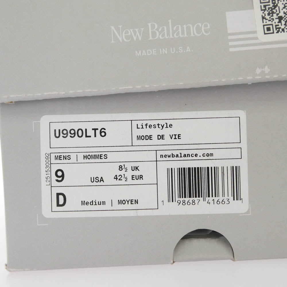 NEW BALANCE ニューバランス U990LT6 USA製 990V6 Vintage Indigo Eclipse Slate Grey スニーカー ネイビーグレー系 27cm【新古品】【未使用】【中古】