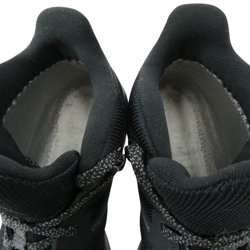 salomon サロモン 411211 OUTline Prism mid GTX アウトライン プリズム ミッド ゴアテックス スニーカー ブラック系 24.5cm【中古】