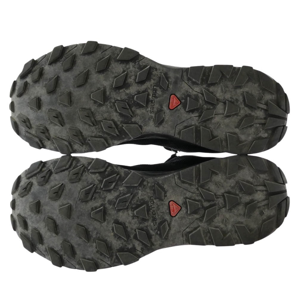 salomon サロモン 411211 OUTline Prism mid GTX アウトライン プリズム ミッド ゴアテックス スニーカー ブラック系 24.5cm【中古】