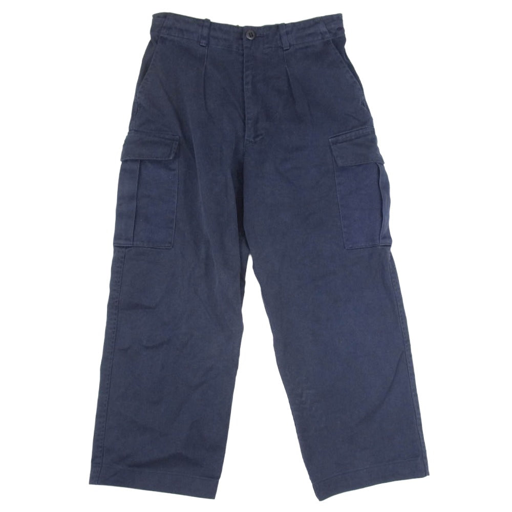 ヴィンテージ Royal NAVY 英国海軍 イギリス軍 トラウザーズ カーゴ パンツ ネイビー系 75/76/92【中古】