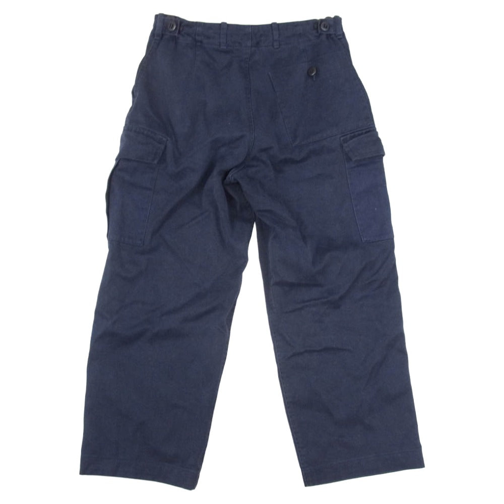 ヴィンテージ Royal NAVY 英国海軍 イギリス軍 トラウザーズ カーゴ パンツ ネイビー系 75/76/92【中古】