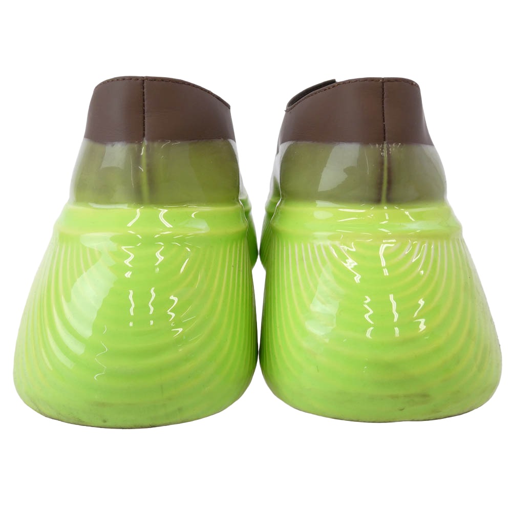 アウトランド Liver shoes Matt Brown Lime DIP スニーカー ブラウン系 ライトグリーン系 25cm【中古】