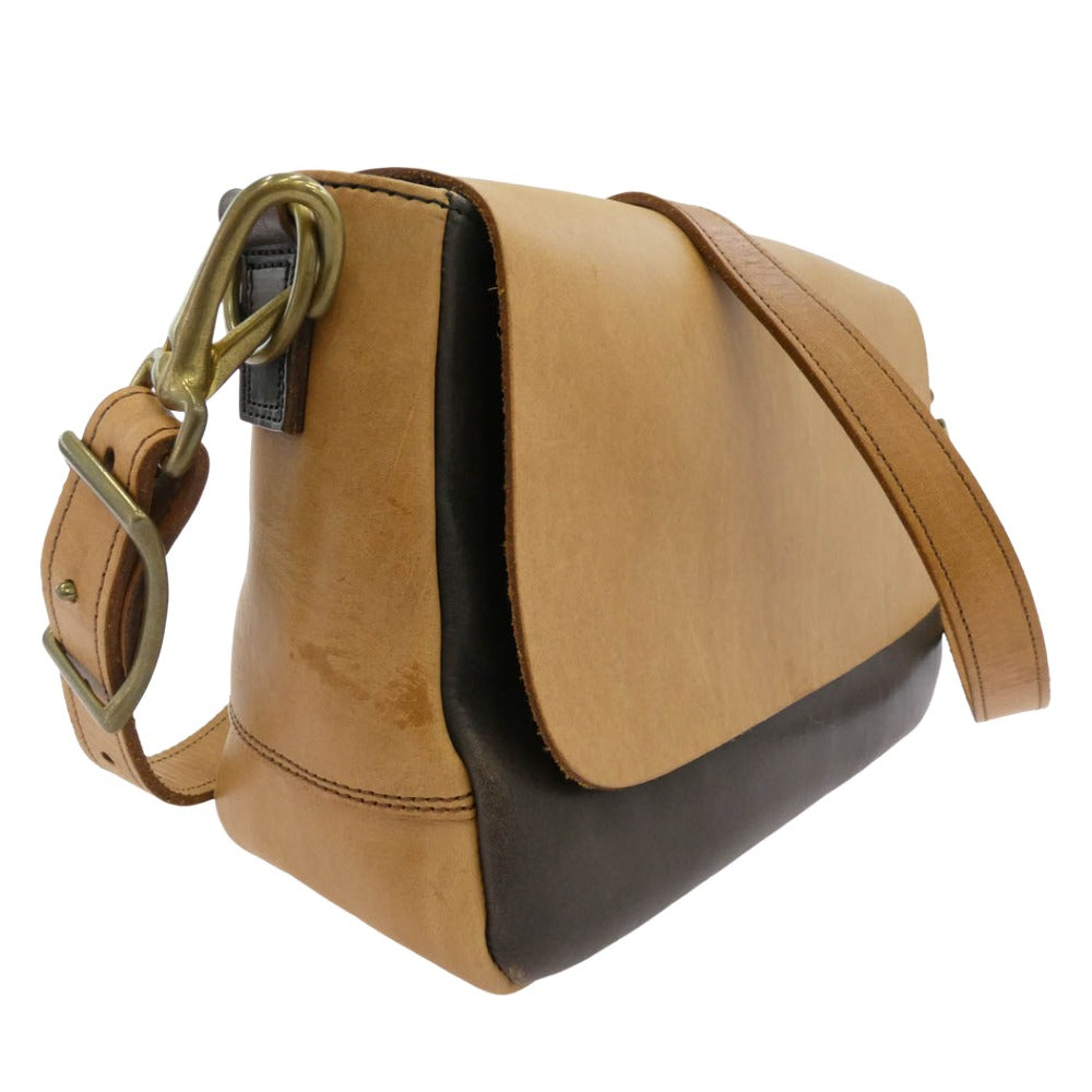 DAPPER'S ダッパーズ Lot1190 Combination Leather Mini Shoulder コンビネーション レザー ミニ ショルダー バッグ ブラウン系【中古】