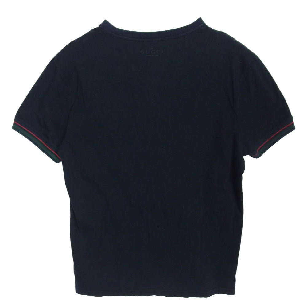 GUCCI】グッチ シェリーライン ネイビーTシャツ サイズ10 Cotton