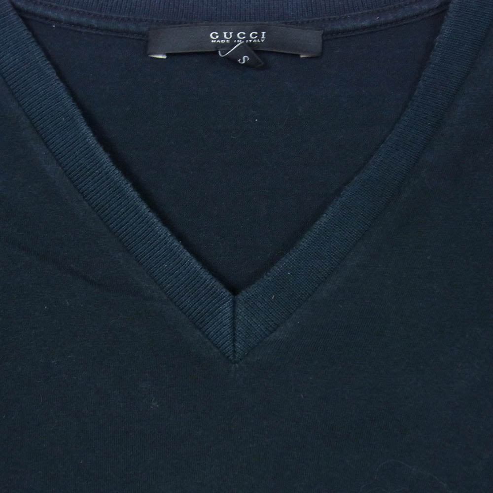GUCCI】グッチ シェリーライン ネイビーTシャツ サイズ10 Cotton